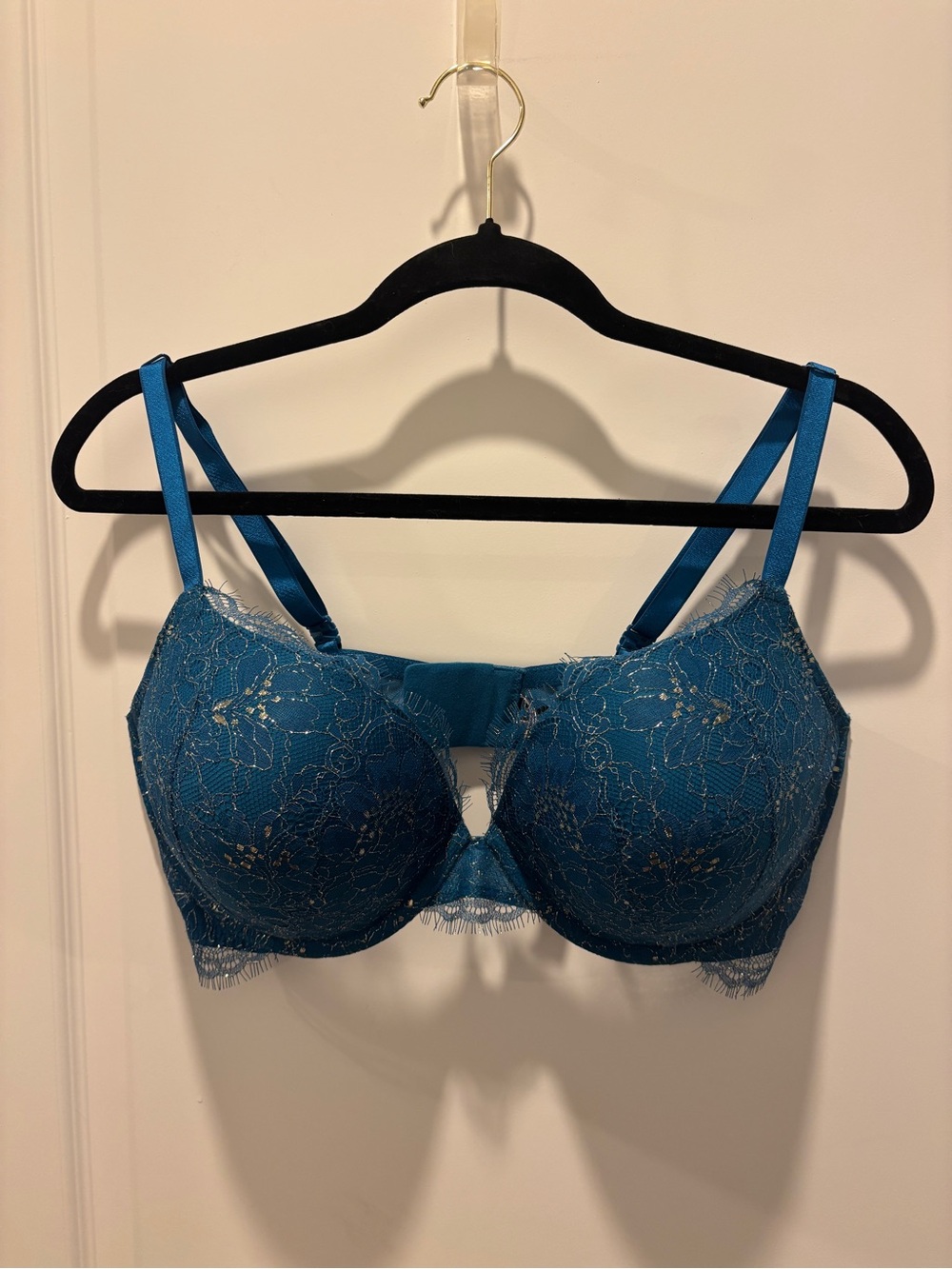 Victoria's Secret Teal Lace Underwire Bra & Panty Set